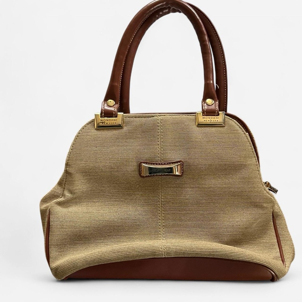 Brown and Tan Mondani New York Handbag